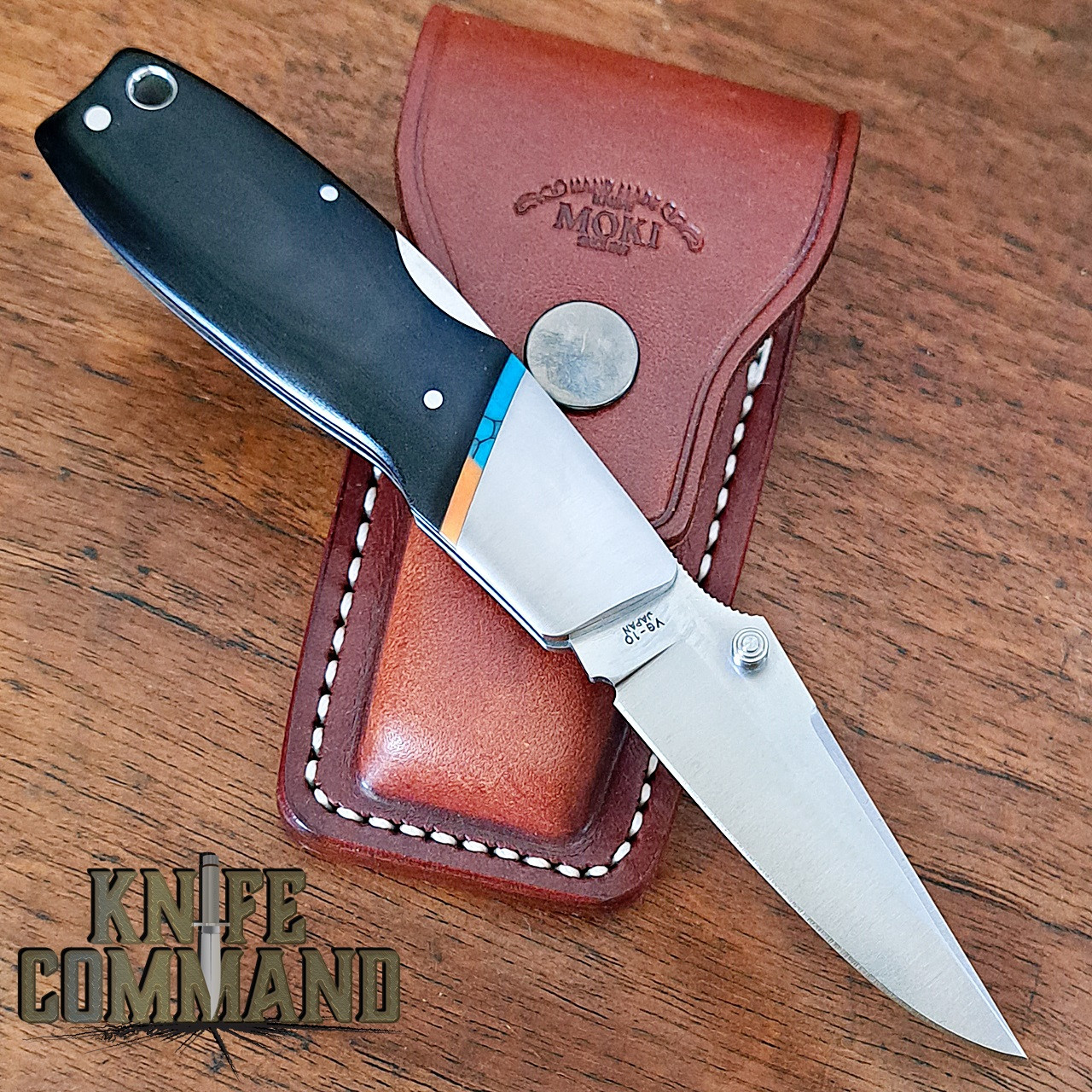 Moki Kingfisher KF5/1 Rare Lockback Folding Knife Pearl and Turquoise