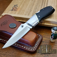 Moki Kingfisher KF5/3 Rare Lockback Folding Knife Gold Lip Pearl
