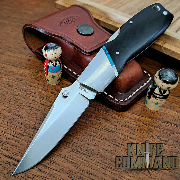 Moki Kingfisher KF5/4a Rare Lockback Folding Knife Pearl and Turquoise