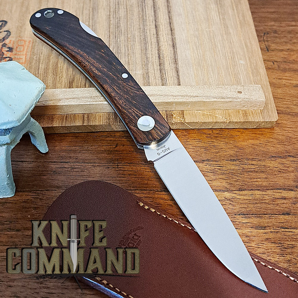 Moki MK-110I Limited Edition Desert Ironwood Fish Owl Lockback Folding Knife