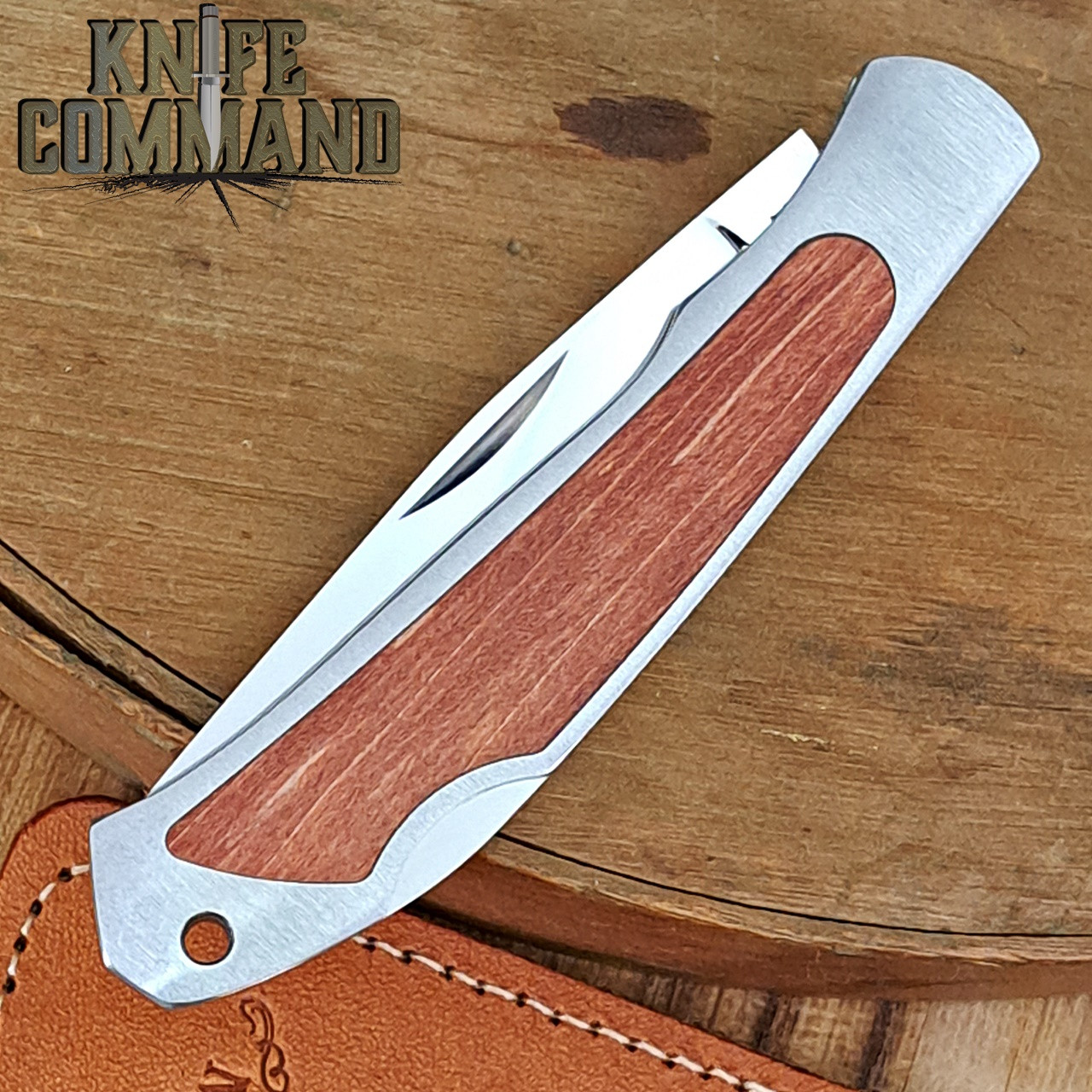 Moki MK-610 Limited Edition Serapis Red Maple AUS-8 Premium Lockback Folding Knife