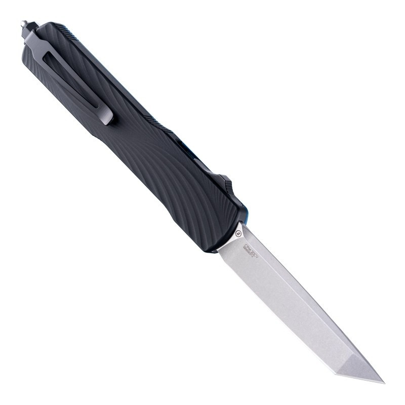 Hogue Knives Counterstrike Blue Lava G-Mascus OTF Automatic Knife 3.35" CPM 20CV Stone Tumbled Tanto Blade 34863