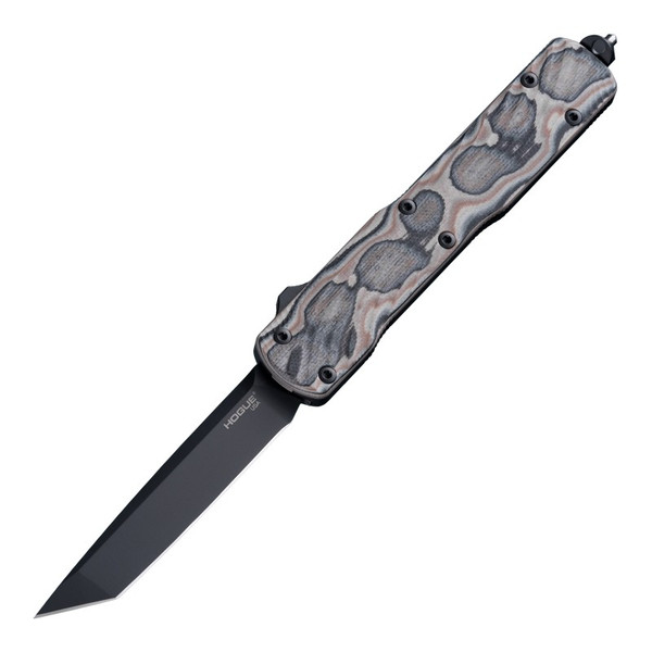 Hogue Knives Counterstrike Dark Earth G-Mascus OTF Automatic Knife 3.35" CPM 20CV Black PVD Tanto Blade 34867