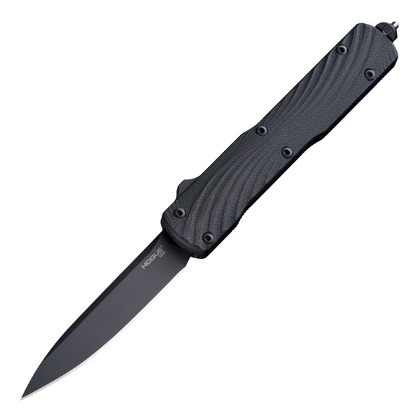 Hogue Knives Counterstrike Black G10 OTF Automatic Knife 3.35" CPM 20CV Black Drop-point Blade 34870