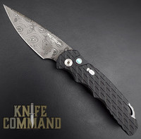 Pro-Tech Knives T530-DAMA Tactical Response TR-5 Feathered Texture Automatic Knife Folder 3.25" Nichols Damascus Blade 