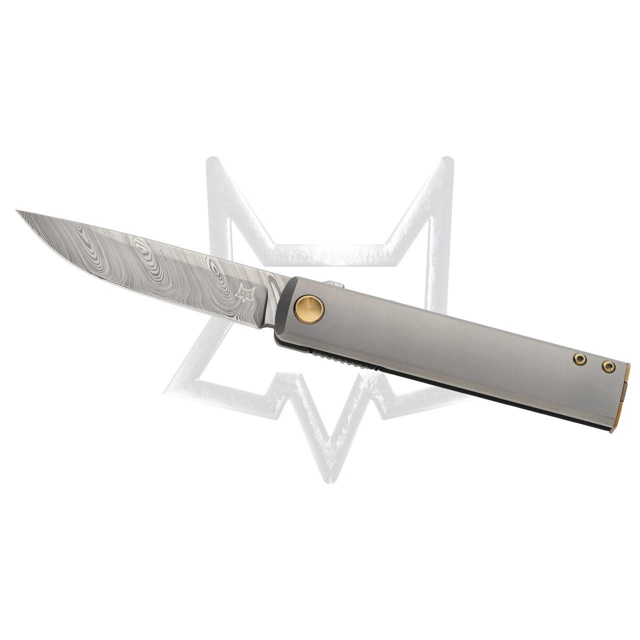 Fox Knives FX-543 DBB CHNOPS Folding Knife Titanium Damasteel® DS93X™ Gysinge™