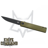 Fox Knives FX-543 ALG CHNOPS Folding Knife OD Green Black BECUT