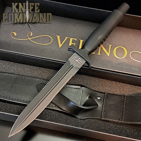 Fox Knives FX-596 AF Veleno Italian Special Forces Combat Dagger Knife Aluminum Handle