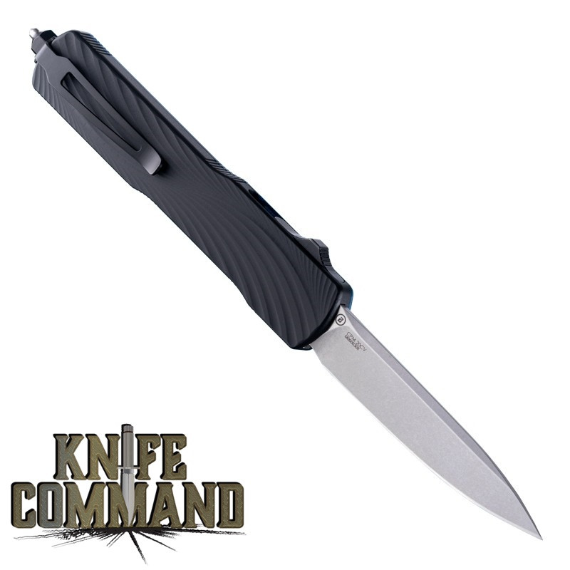 Hogue Knives Counterstrike Blue Lava G-Mascus OTF Automatic Knife 3.35" CPM 20CV Stone Tumbled Drop Point Blade 34873