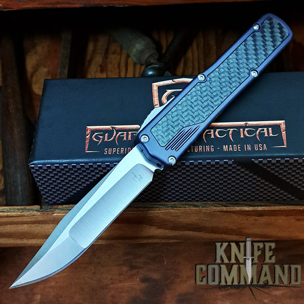 Guardian Tactical Custom Scout Carbon Fiber OTF Automatic Knife Reese Weiland Satin Elmax Blade 142911S 