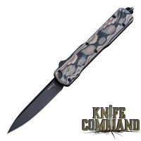 Hogue Knives Counterstrike Dark Earth G-Mascus OTF Automatic Knife 3.35" CPM 20CV Black PVD Drop-Point Blade 34877