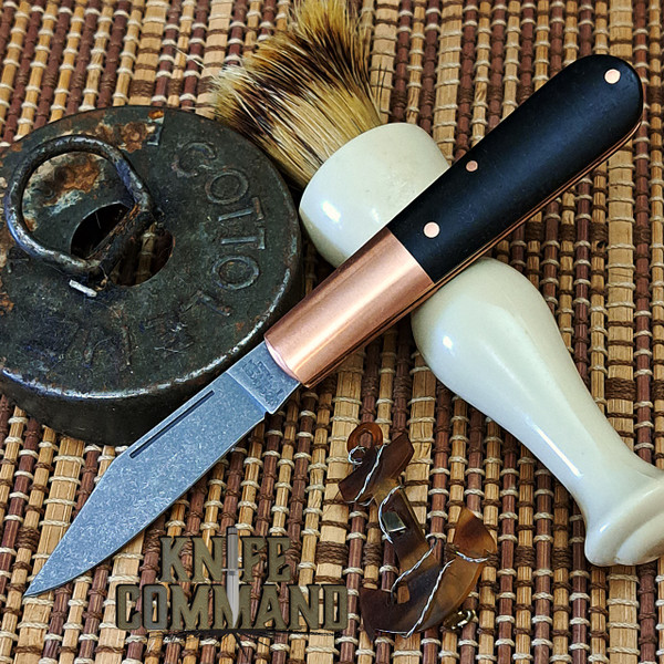 Boker Barlow Copper Integral Black Micarta Slip Joint Folder Knife 110054 