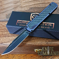 Guardian Tactical Custom Scout Carbon Fiber OTF Automatic Knife Dark Stonewash Clip Point Elmax Blade 142611