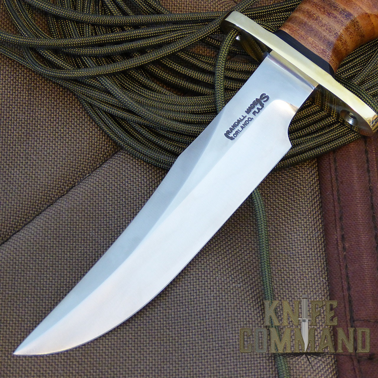 Randall Made Knives Model 12-6 Little Bear Bowie Combat Knife.  6" stainless steel blade.