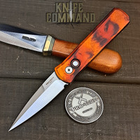 Pro-Tech Knives Godson Automatic Knife 721 DF1 Custom Del Fuego Satin Blade