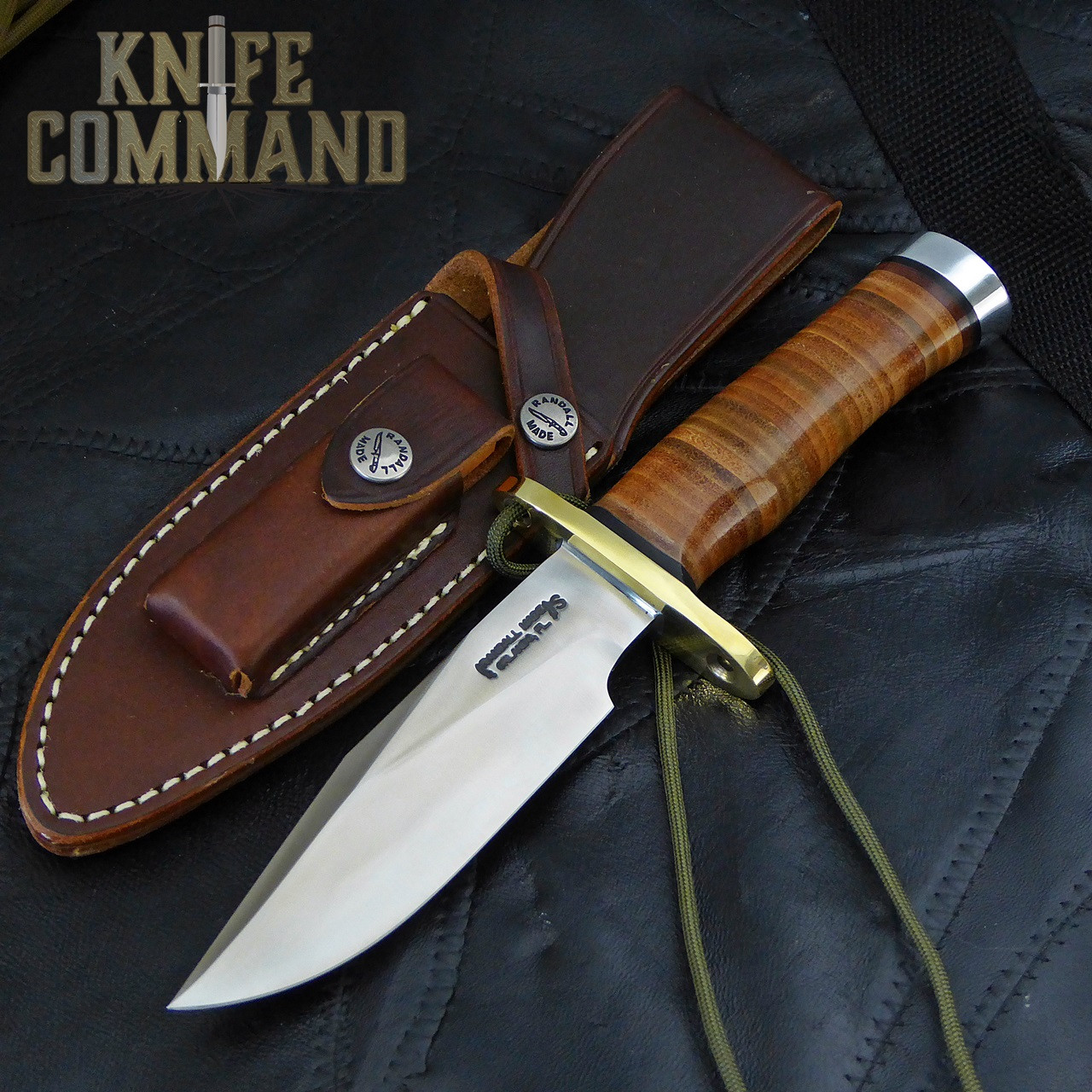 Randall Made Knives Non-Catalog Sergeant's Model Knife Combat Special.  Model A sheath with hone.