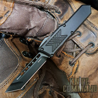 Guardian Tactical GTX-025 OTF Automatic Knife Elmax All Black Tanto-point 12-3121