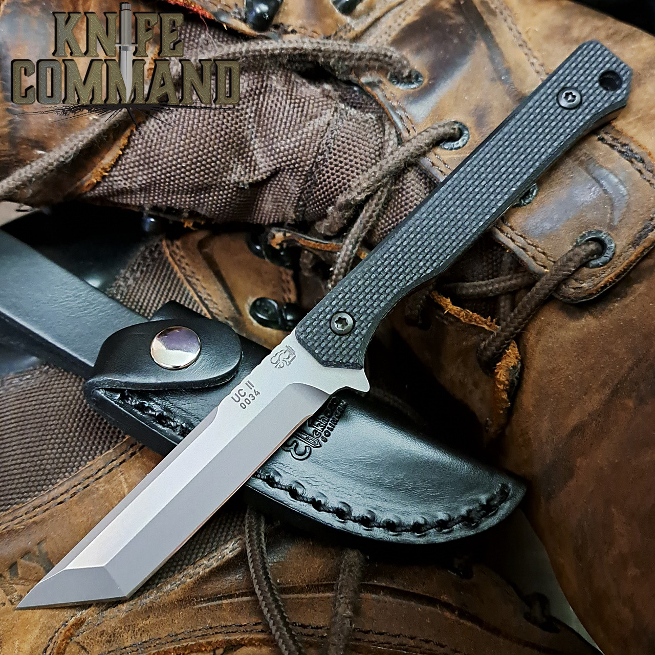 Eickhorn Solingen Ultra Compact II Tanto Point Hunting EDC Fixed Blade Knife