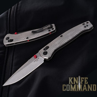 Hogue Knives Collectors Series Mysto Titanium ABLE Lock Manual Folder 3.4" MAGNACUT Clip Point Stone Tumbled Blade Knife 24991-LIM