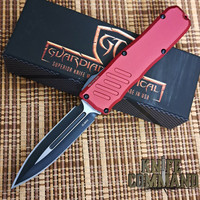 Guardian Tactical Red Recon-035 Double Edge OTF Automatic Knife Two Tone 94231