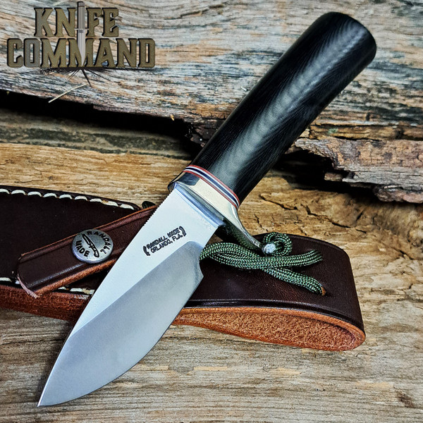 Randall Made Knives Model 11 3-1/4 Alaskan Skinner NS Black Micarta Custom Knife