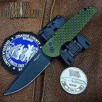 Pro-Tech Knives Tactical Response 3 TR-3 X1 Green Automatic Knife Folder 3.5" Black DLC Blade 