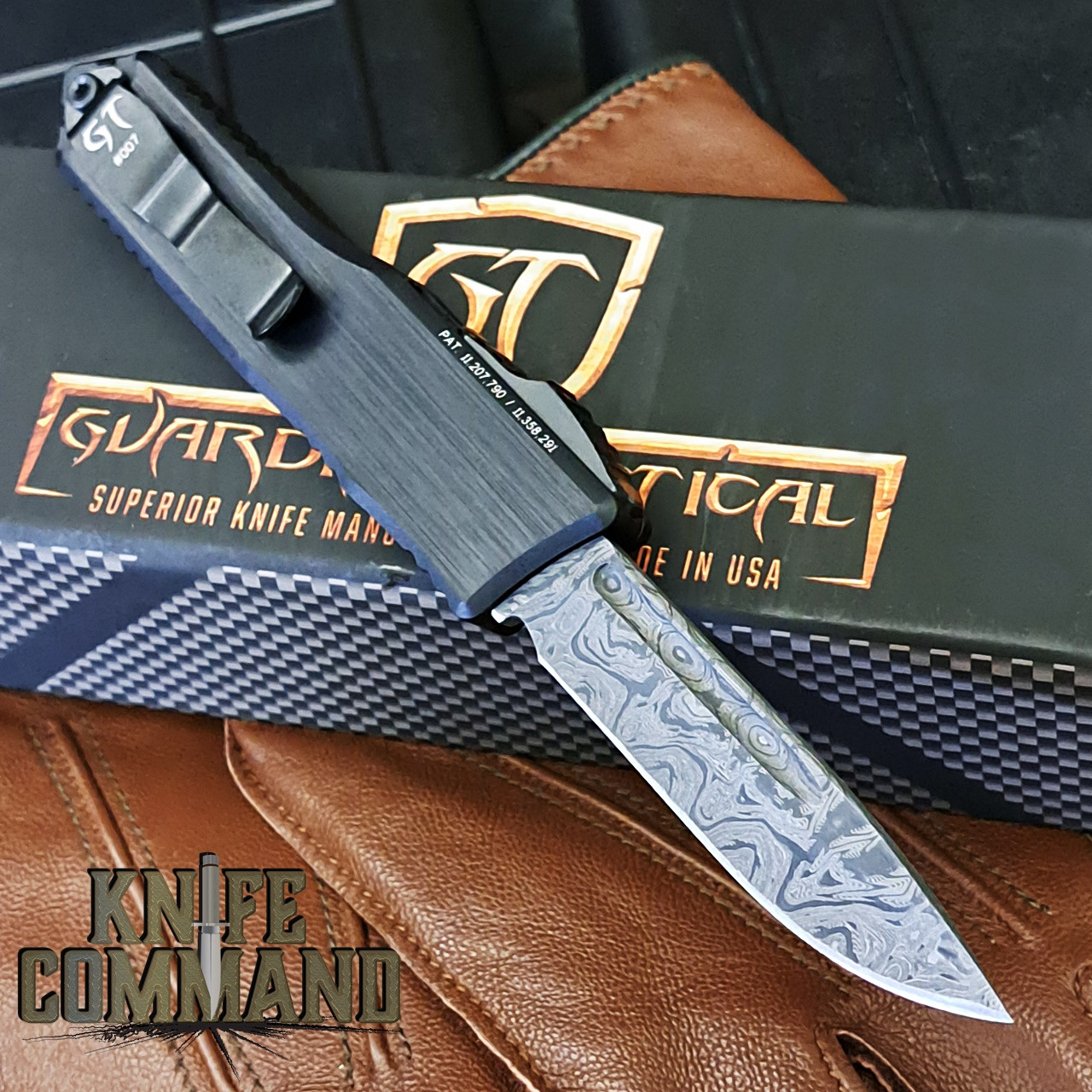 Guardian Tactical Custom GTX-025 OTF Brushed Grain Automatic Knife