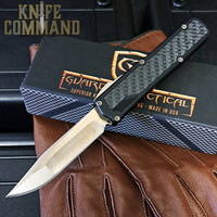 Guardian Tactical Custom Black Scout Carbon Fiber OTF Automatic Knife Reese Weiland Bronzed Satin Elmax Blade 142911BBZ