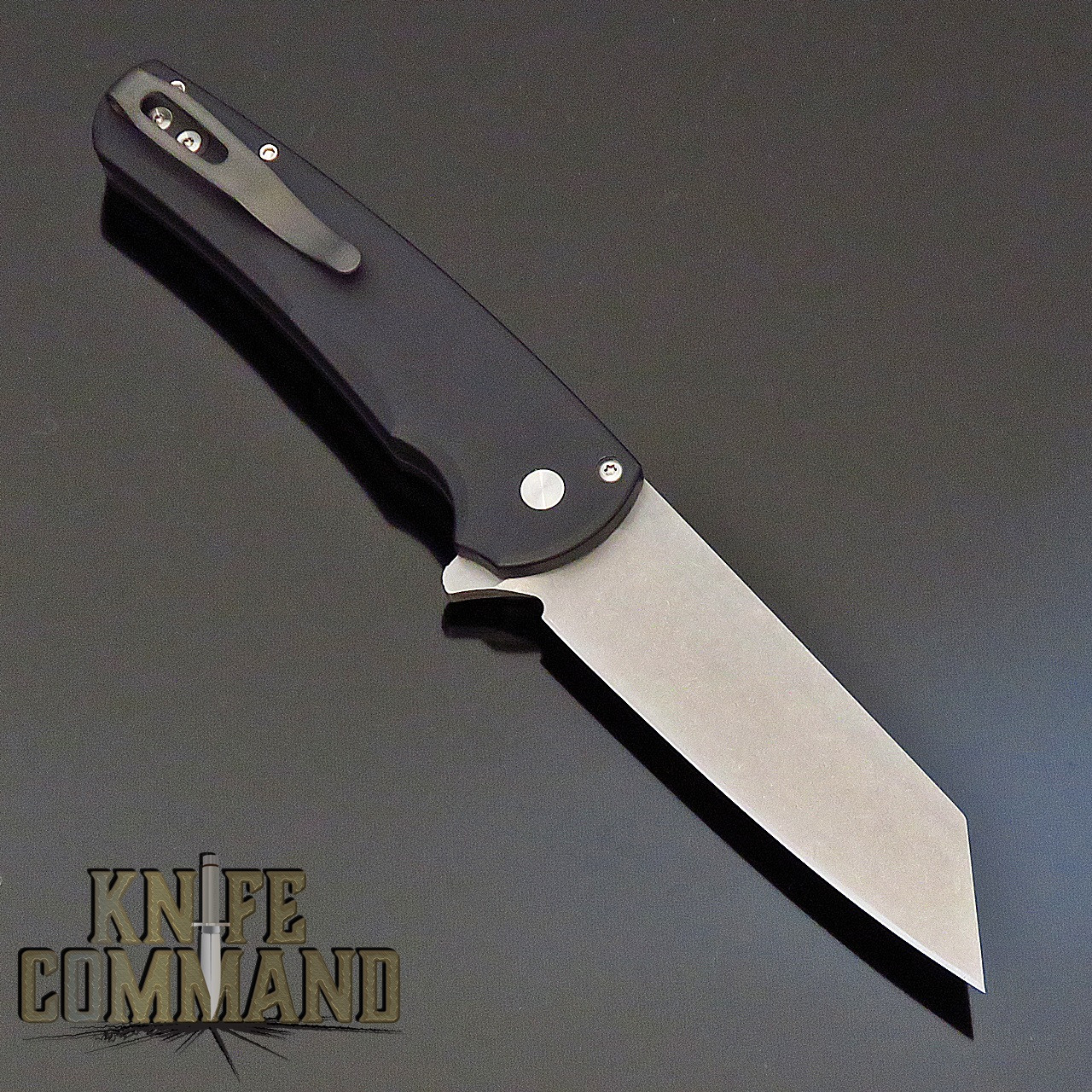 Pro-Tech Knives 5401 Malibu Manual Flipper Knife Folder 3.25" Stonewash MagnaCut Reverse Tanto Blade