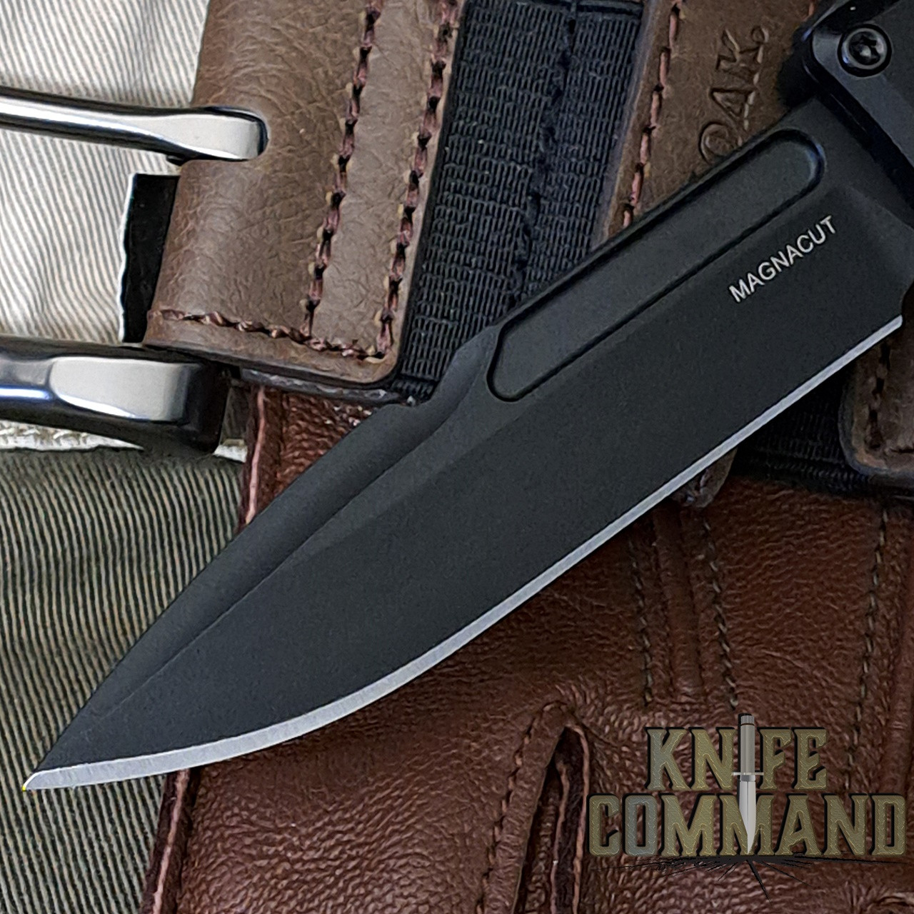 Guardian Tactical Recon-035 G2 OTF Elmax Automatic Knife All Black Tactical 93111-G2