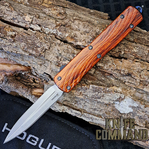 Hogue Knives Collector Series Counterstrike Cocobolo OTF Automatic Knife 3.35" Magnacut Double Edge Blade 34891-LIM
