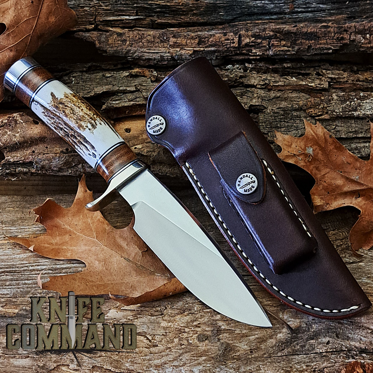 Randall Made Knives Model 25-5 Trapper Stag Hunting Knife