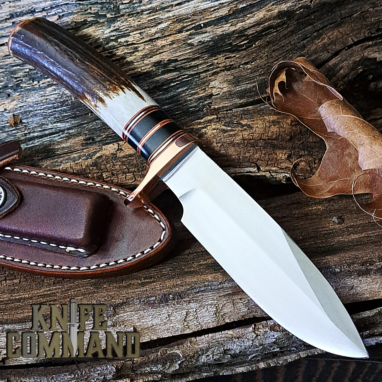 Randall Made Knives Model Copper Companion Stag Hunting Knife