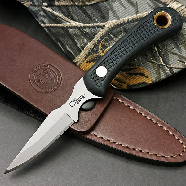 Knives of Alaska Cub Bear S30V Black Suregrip Hunting Caping Knife 00026FG