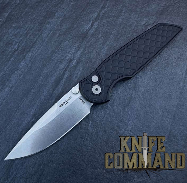 Pro-Tech Knives Tactical Response 3 TR-3 Integrity Manual Knife Folder Reptile Textured Handle 3.5" Stonewash S35VN Blade