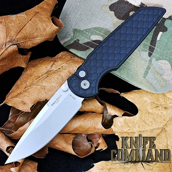 Pro-Tech Knives Tactical Response 3 TR-3 Integrity Manual Knife Folder Reptile Textured Handle 3.5" Stonewash S35VN Blade