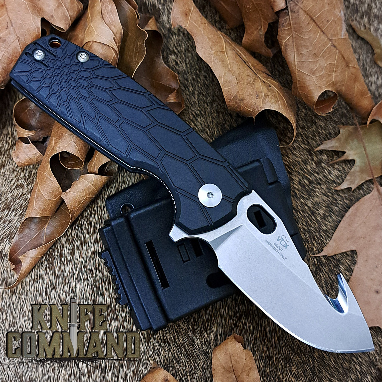 Fox Knives Vox Core Hunter FX-624 B Black Folding Knife Stonewash Blade