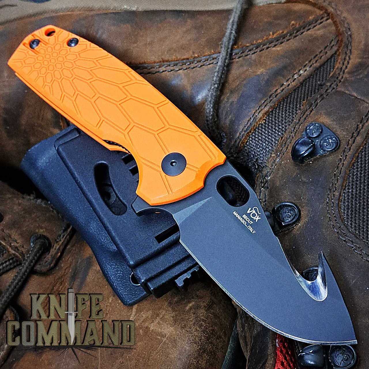 Fox Knives Vox Core Hunter FX-624 OR Blaze Orange Folding Knife