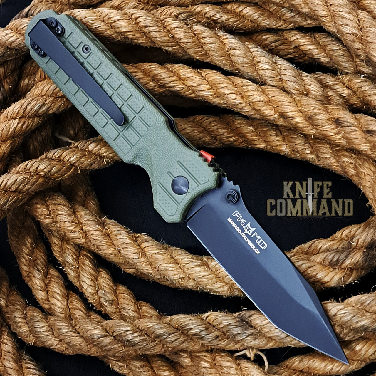 Fox Knives FKMD Predator Evolution OD Green Niolox Tanto Tactical