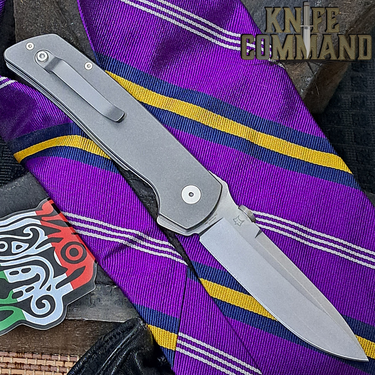 Fox Knives Bob Terzuola ATCF OG Titanium Original Gangster Knife FX-ATC-OG01