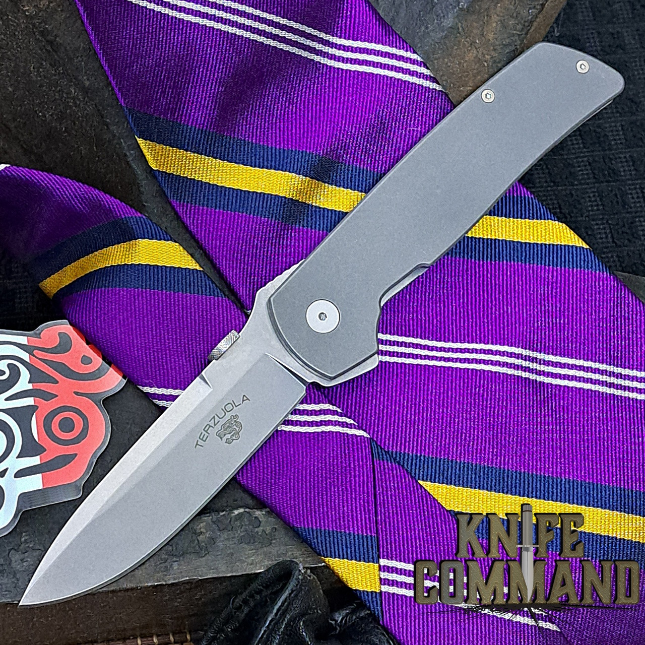 Fox Knives Bob Terzuola ATCF OG Titanium Original Gangster Knife FX-ATC-OG01