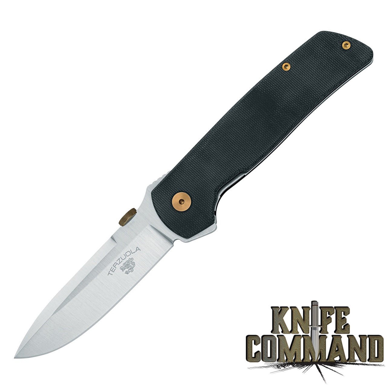 Fox Knives Bob Terzuola ATCF OG Black Micarta Original Gangster Knife FX-ATC-OG01 LMB
