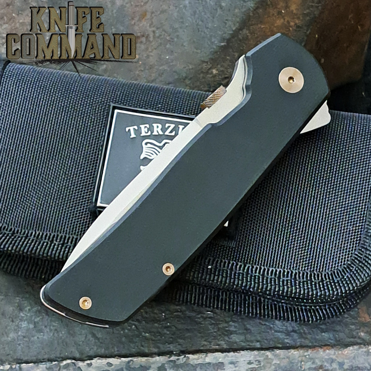 Fox Knives Bob Terzuola ATCF OG Black Micarta Original Gangster Knife FX-ATC-OG01 LMB
