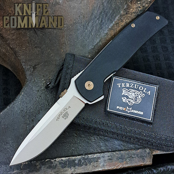 Fox Knives Bob Terzuola ATCF OG Black Micarta Original Gangster Knife FX-ATC-OG01 LMB