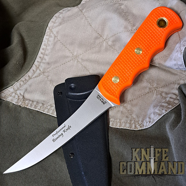 Knives of Alaska Orange Suregrip Hunting Professional Boning Knife 00019FG
