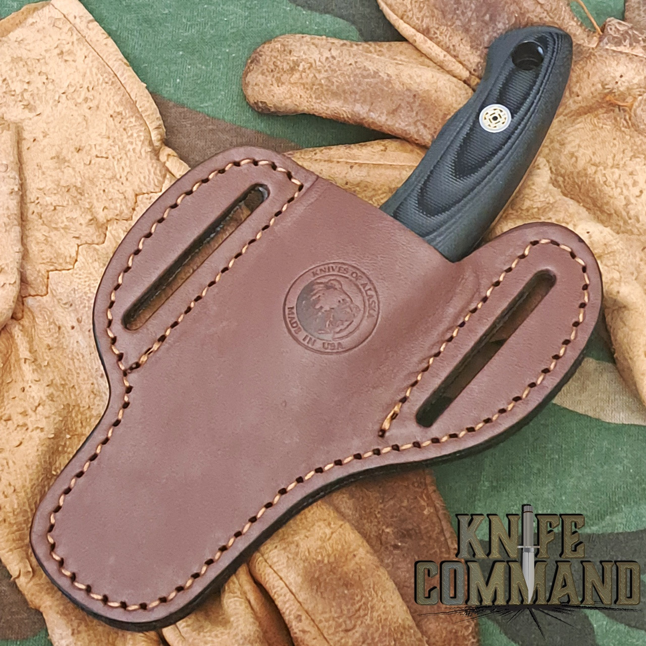 Knives of Alaska Black G10 Bull Cutter Cowboy Ranch Knife 00076FG