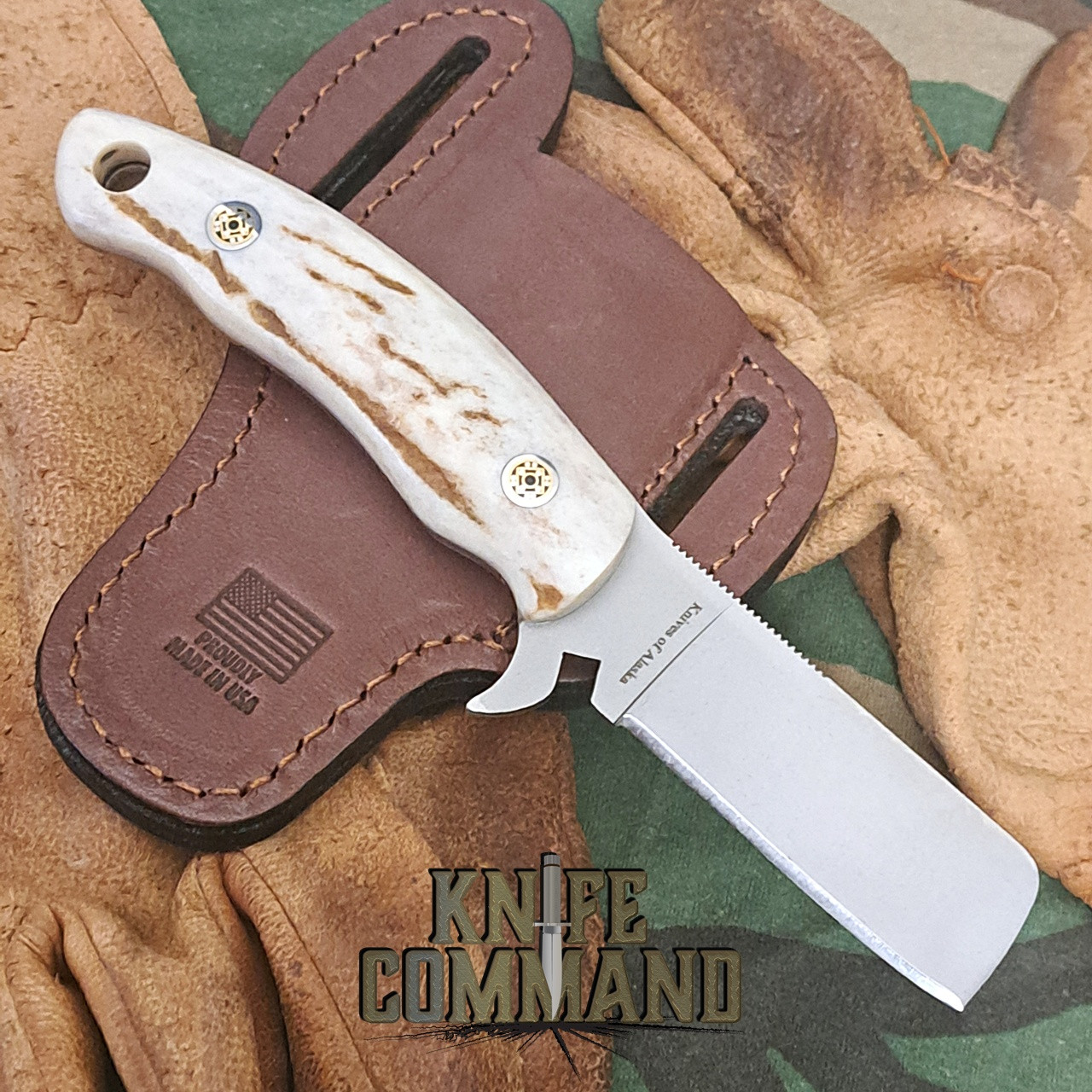 Knives of Alaska Stag Bull Cutter Cowboy Ranch Knife 00077FG