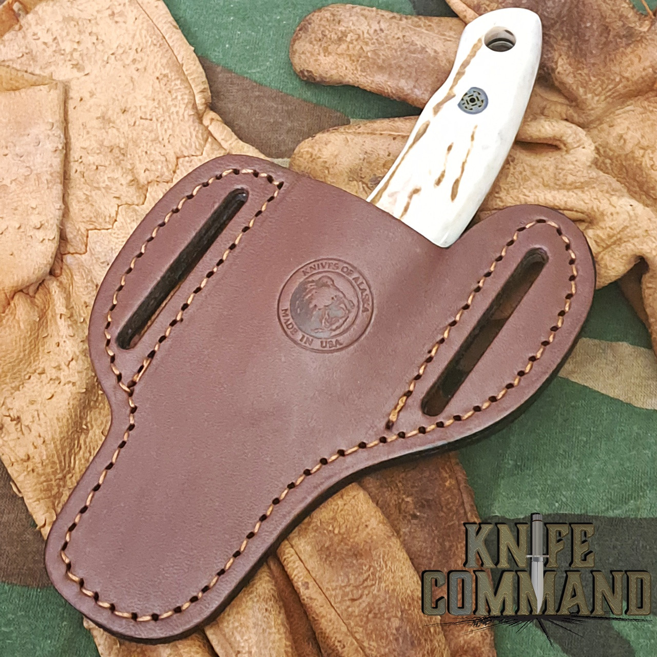 Knives of Alaska Stag Bull Cutter Cowboy Ranch Knife 00077FG