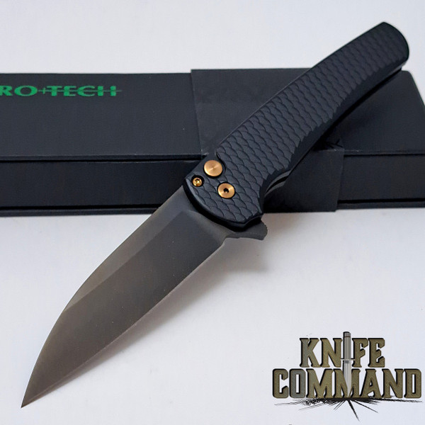 Pro-Tech Knives 5336-LTD SG RGH Malibu Manual Flipper Knife Folder 3.25" MAGNACUT Smoky Grey Wharncliffe Blade