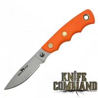 Knives of Alaska Alpha Wolf D2 Blaze Orange Suregrip Hunting Knife 00328FG